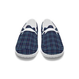 ScotsTee Shop Scottish McRae of America Tartan Plaid Canvas Loafer Shoes