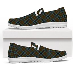 ScotsTee Shop Scottish McTavish Hunting Tartan Plaid Canvas Loafer Shoes