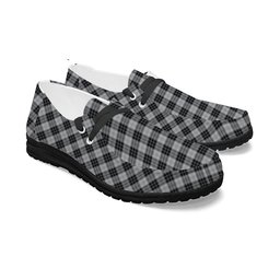 ScotsTee Shop Scottish McRae Dress Tartan Plaid Canvas Loafer Shoes