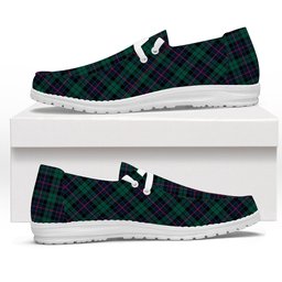 ScotsTee Shop Scottish Morrison Hunting Modern Tartan Plaid Canvas Loafer Shoes