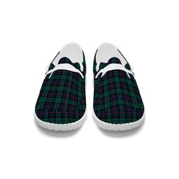 ScotsTee Shop Scottish Morrison Hunting Modern Tartan Plaid Canvas Loafer Shoes