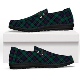 ScotsTee Shop Scottish Morrison Hunting Modern Tartan Plaid Canvas Loafer Shoes