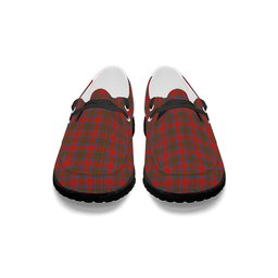 ScotsTee Shop Scottish Moffat District Ancient Tartan Plaid Canvas Loafer Shoes