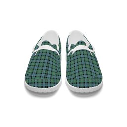 ScotsTee Shop Scottish Melville Modern Tartan Plaid Canvas Loafer Shoes