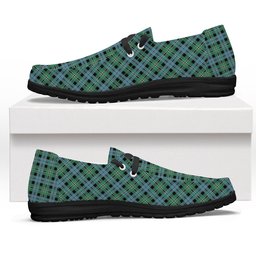 ScotsTee Shop Scottish Melville Modern Tartan Plaid Canvas Loafer Shoes