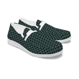 ScotsTee Shop Scottish Melville Tartan Plaid Canvas Loafer Shoes