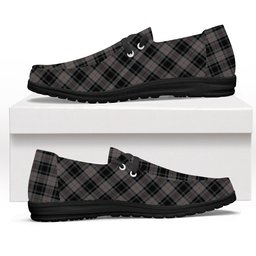 ScotsTee Shop Scottish Moffat Modern Tartan Plaid Canvas Loafer Shoes