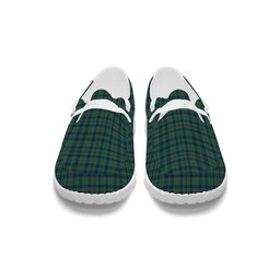 ScotsTee Shop Scottish Moncreiffe of Atholl Modern Tartan Plaid Canvas Loafer Shoes
