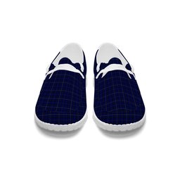 ScotsTee Shop Scottish Moon New Maldon Surrey Tartan Plaid Canvas Loafer Shoes
