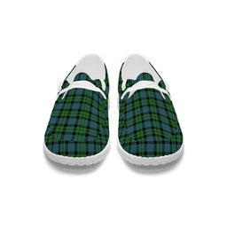 ScotsTee Shop Scottish Morrison Hunting Ancient Tartan Plaid Canvas Loafer Shoes