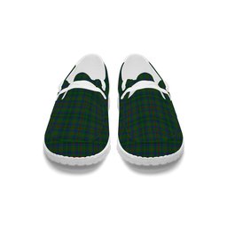 ScotsTee Shop Scottish Moncreiffe of Atholl Tartan Plaid Canvas Loafer Shoes