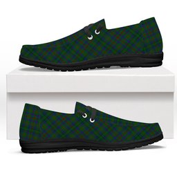 ScotsTee Shop Scottish Moncreiffe of Atholl Tartan Plaid Canvas Loafer Shoes