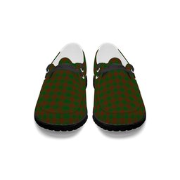 ScotsTee Shop Scottish Menzies Tartan Plaid Canvas Loafer Shoes