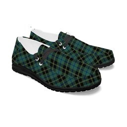 ScotsTee Shop Scottish Michaluk Tartan Plaid Canvas Loafer Shoes