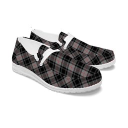 ScotsTee Shop Scottish Moffat Modern SC Tartan Plaid Canvas Loafer Shoes