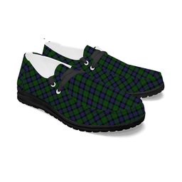ScotsTee Shop Scottish Ogilvie of Inverarity VS 2 Tartan Plaid Canvas Loafer Shoes
