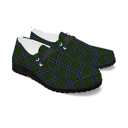 ScotsTee Shop Scottish Ogilvy Hunting 1 Tartan Plaid Canvas Loafer Shoes