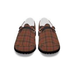 ScotsTee Shop Scottish Ogilvie (Ogilvy) of Strathallan Modern Tartan Plaid Canvas Loafer Shoes