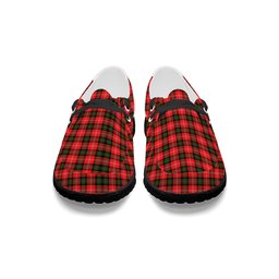 ScotsTee Shop Scottish Nisbet Modern Tartan Plaid Canvas Loafer Shoes