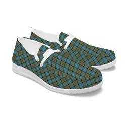 ScotsTee Shop Scottish Paisley District Tartan Plaid Canvas Loafer Shoes