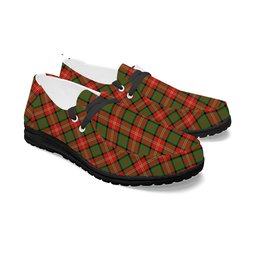 ScotsTee Shop Scottish Nisbet Ancient Tartan Plaid Canvas Loafer Shoes