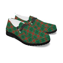 ScotsTee Shop Scottish Muirhead Modern Tartan Plaid Canvas Loafer Shoes