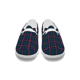 ScotsTee Shop Scottish Pitcairn Hunting Modern Tartan Plaid Canvas Loafer Shoes