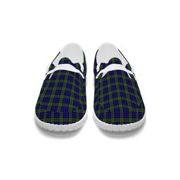 ScotsTee Shop Scottish Newman SC Tartan Plaid Canvas Loafer Shoes