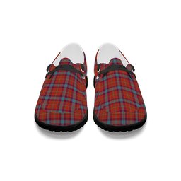 ScotsTee Shop Scottish Pitcairn Heritage Ancient Tartan Plaid Canvas Loafer Shoes
