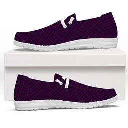 ScotsTee Shop Scottish Nithsdale Dalgliesh Tartan Plaid Canvas Loafer Shoes