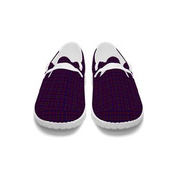 ScotsTee Shop Scottish Nithsdale Dalgliesh Tartan Plaid Canvas Loafer Shoes