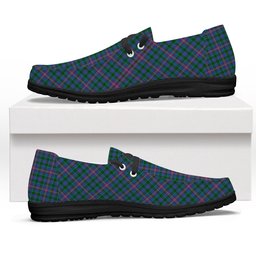 ScotsTee Shop Scottish Pitcairn Heritage Hunting Tartan Plaid Canvas Loafer Shoes