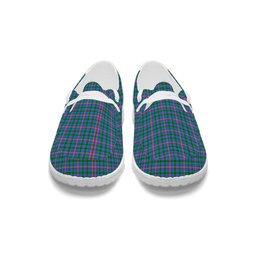 ScotsTee Shop Scottish Pitcairn Hunting Tartan Plaid Canvas Loafer Shoes
