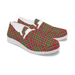 ScotsTee Shop Scottish Ogilvie Tartan Plaid Canvas Loafer Shoes
