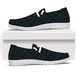 ScotsTee Shop Scottish Murray of Atholl Tartan Plaid Canvas Loafer Shoes