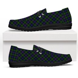 ScotsTee Shop Scottish Murray of Atholl Tartan Plaid Canvas Loafer Shoes