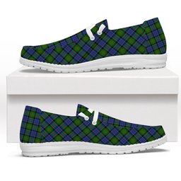 ScotsTee Shop Scottish Paterson SC Tartan Plaid Canvas Loafer Shoes