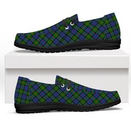ScotsTee Shop Scottish Paterson SC Tartan Plaid Canvas Loafer Shoes