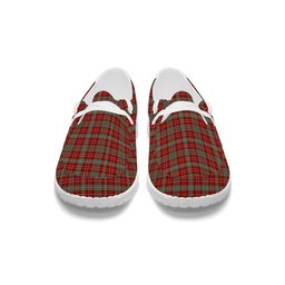 ScotsTee Shop Scottish Ogilvie 3 Tartan Plaid Canvas Loafer Shoes