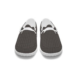 ScotsTee Shop Scottish Thomson Dress Grey Tartan Plaid Canvas Loafer Shoes