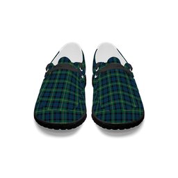 ScotsTee Shop Scottish Sinclair of Ulster Modern Tartan Plaid Canvas Loafer Shoes