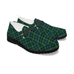 ScotsTee Shop Scottish Sempill Ancient Tartan Plaid Canvas Loafer Shoes