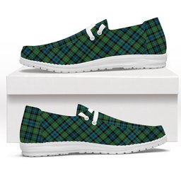 ScotsTee Shop Scottish Sempill Ancient Tartan Plaid Canvas Loafer Shoes
