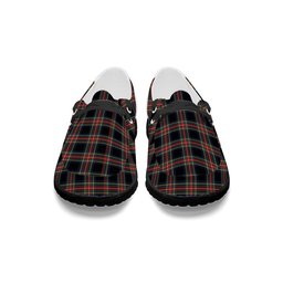 ScotsTee Shop Scottish Stewart Black Modern Tartan Plaid Canvas Loafer Shoes