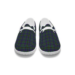 ScotsTee Shop Scottish Wood SC Tartan Plaid Canvas Loafer Shoes