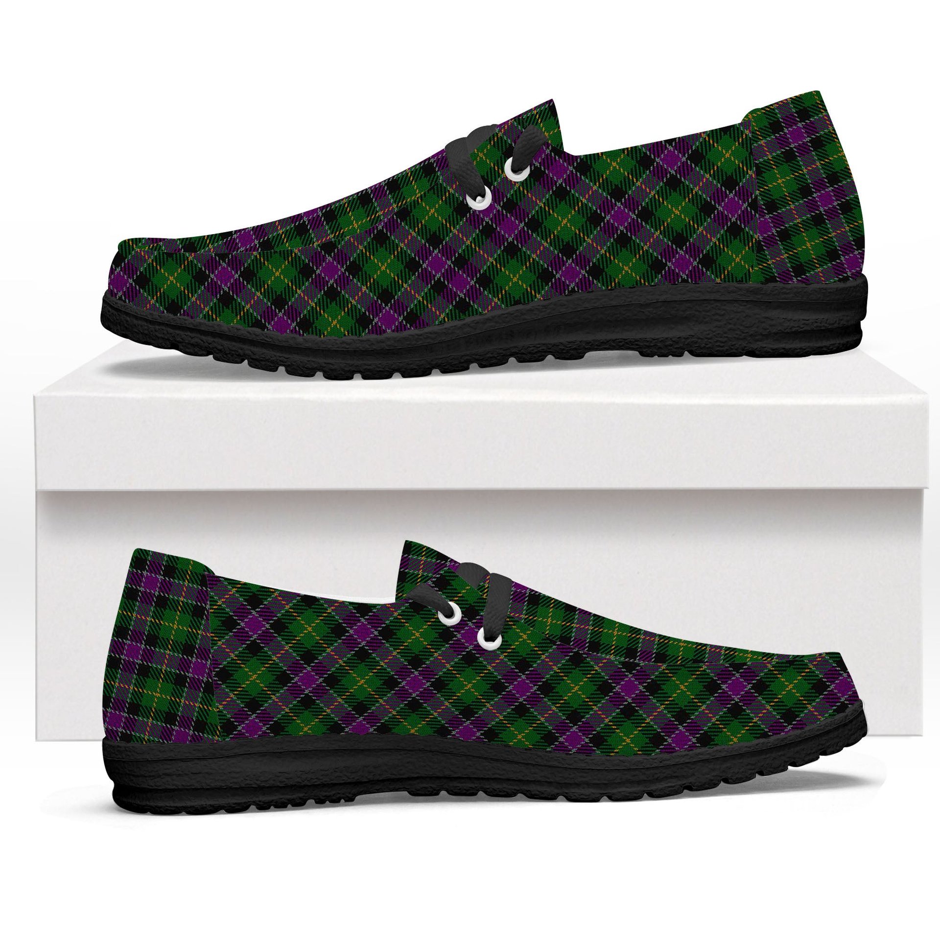 ScotsTee Shop Scottish Selkirk Original Tartan Plaid Canvas Loafer Shoes