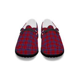 ScotsTee Shop Scottish Wishart Tartan Plaid Canvas Loafer Shoes