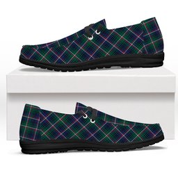 ScotsTee Shop Scottish Shaw of Carolina Modern Tartan Plaid Canvas Loafer Shoes