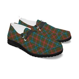 ScotsTee Shop Scottish Wilson Janet Ancient Clan Tartan Plaid Canvas Loafer Shoes