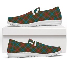 ScotsTee Shop Scottish Wilson Janet Ancient Clan Tartan Plaid Canvas Loafer Shoes